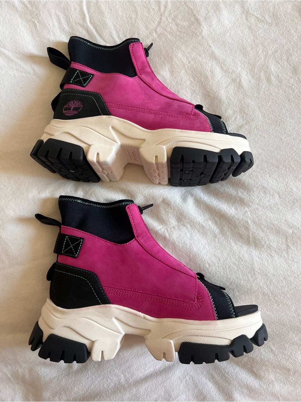 Timberland Adley Way Sandal Boots color very berry